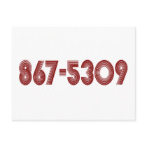 867-5309 POST CARD