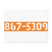 867-5309 POSTCARD