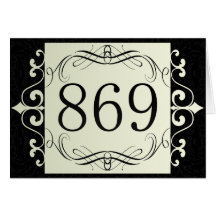869 Area Code Cards