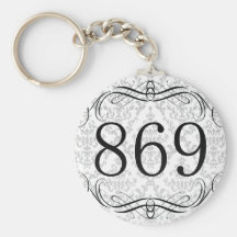 869 Area Code Key Chains