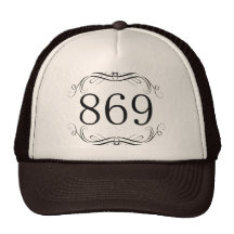 869 Area Code Mesh Hats