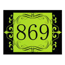 869 Area Code Postcard