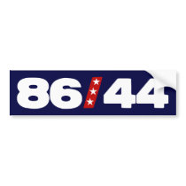 86 44 - Anti Barack Obama Bumper Sticker