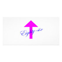 86 Arrow Customized Photo Card