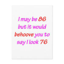86 Behoove You Postcards