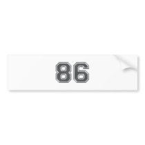86 BUMPER STICKERS