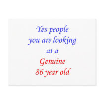 86  Genuine 86 Year Old Post Card