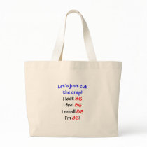 86  Let's cut the crap Canvas Bag