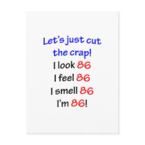 86  Let's cut the crap Postcards