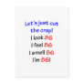 86  Let's cut the crap Postcards