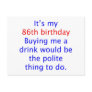 86 Polite thing to do Post Card