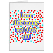 86 Red Dots Old Card