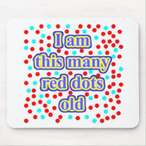 86 Red Dots Old Mouse Pads