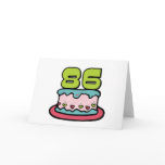 86 Year Old Birthday Cake Greeting Cards