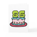 86 Year Old Birthday Cake cards
