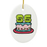 86 Year Old Birthday Cake Christmas Ornaments