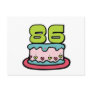 86 Year Old Birthday Cake Post Cards