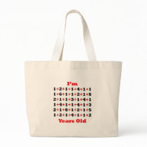 86 Years old Blk Red Tote Bags