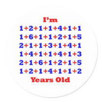 86 Years old! Round Stickers