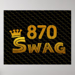870 Area Code Swag Print