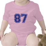 87 - number bodysuits