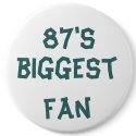 87's, biggest fan buttons