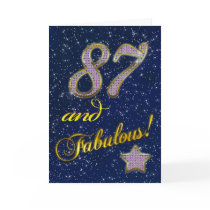 87th Birthday party Invitation Cards
