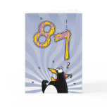 87th Birthday - Penguin Surprise Card