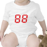 88 eighty-eight red alarm clock digital number t-shirt