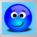 88-Free-3D-Apprehensive-Smiley-Face-Clipart-Illust Poster