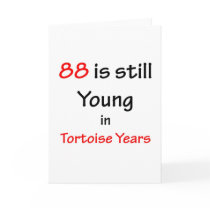 88 Tortoise Years Greeting Card