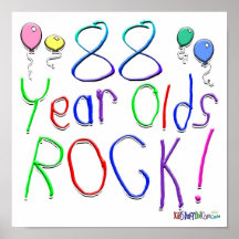 88 Year Olds Rock ! Posters