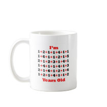 88 Years old Blk Red Coffee Mugs
