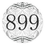 899 Area Code Round Stickers