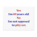 89 Pity Sex Post Cards