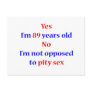 89 Pity Sex Post Cards