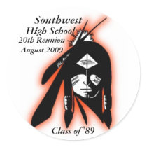 89 SWHS Sticker Indian Logo by BlazeCraze 89 SWHS Sticker Indian Logo
