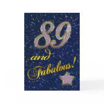89th Birthday party Invitation Card
