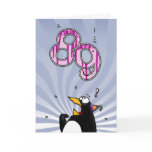 89th Birthday - Penguin Surprise Card