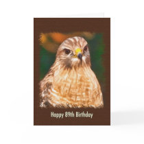 89th Birthday, Red-shouldered Hawk Cards