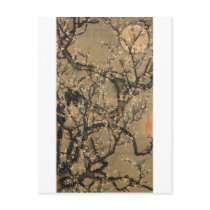 8. 梅花晧月図, 若冲 Moon and Plum blossoms, Jakuchū Postcards