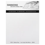 8.5x11 Black Architectural Blue Print Letter Head letterhead