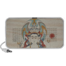 8 Arm Guan Yin Doodle Speaker Doug Fir Background speakers