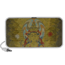 8 Arm Guan Yin Doodle Speaker Maple Leaf Backgr speakers
