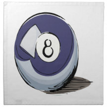 8 Ball 2 Printed Napkins