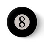 8-Ball 8 Pinback Buttons