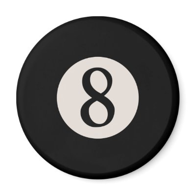 8-Ball 8 Refrigerator Magnet by kbilltv
