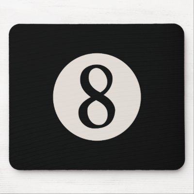 8-Ball 8 Mousepad by kbilltv