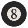 8-Ball 8 Round Sticker