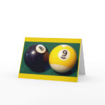 8-Ball 9-Ball Greeting Card